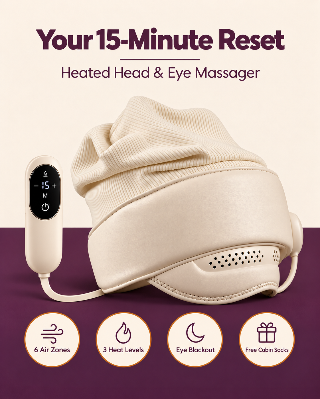 wrapt Heated 6 Zone Airbag Migraine Massager