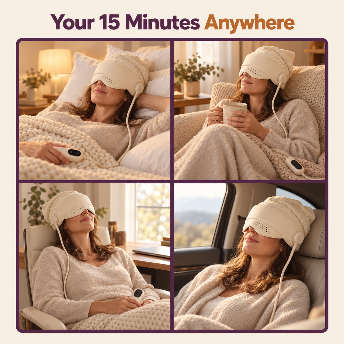 wrapt Heated 6 Zone Airbag Migraine Massager
